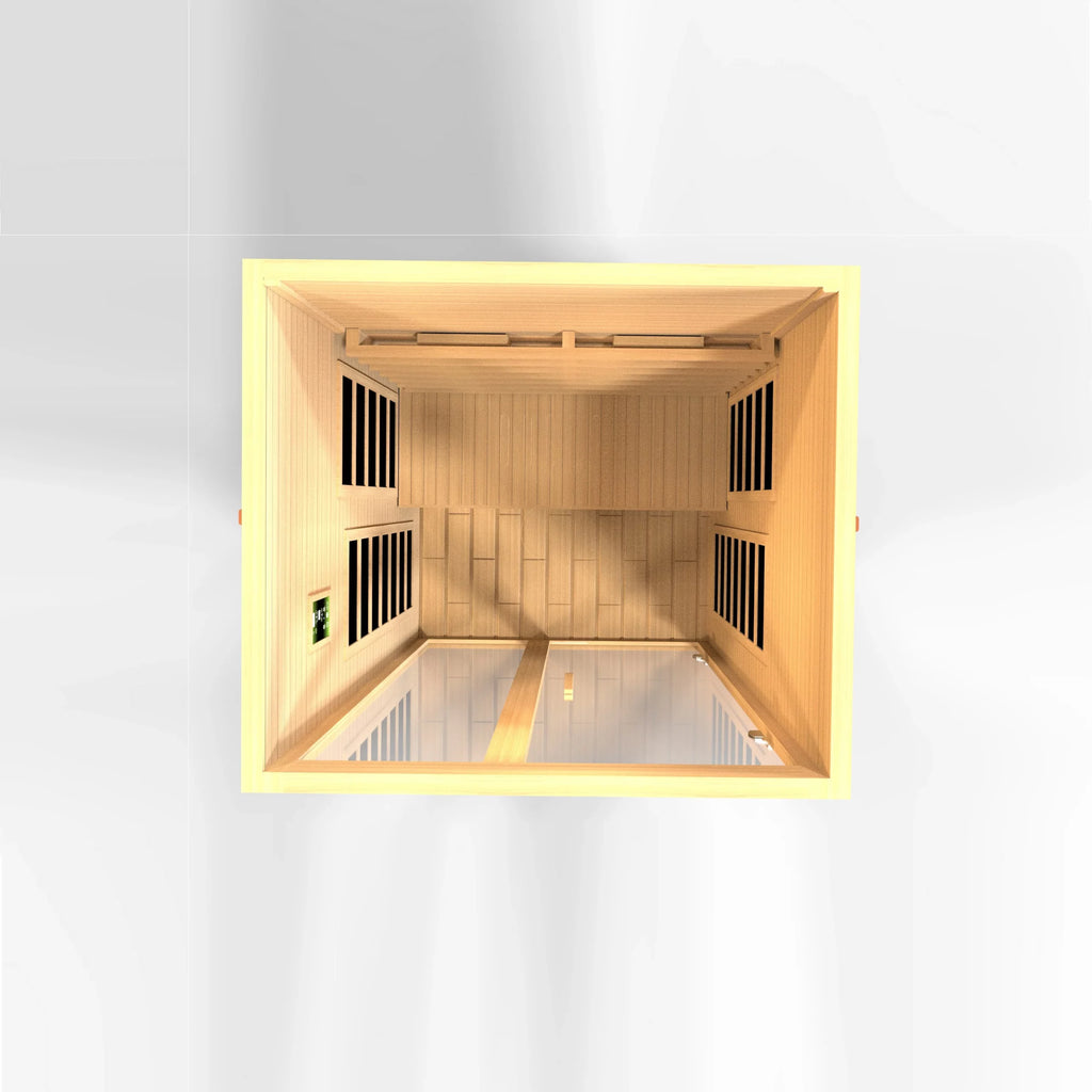 Dynamic Santiago 2-Person Full Spectrum Near Zero EMF Infrared Sauna