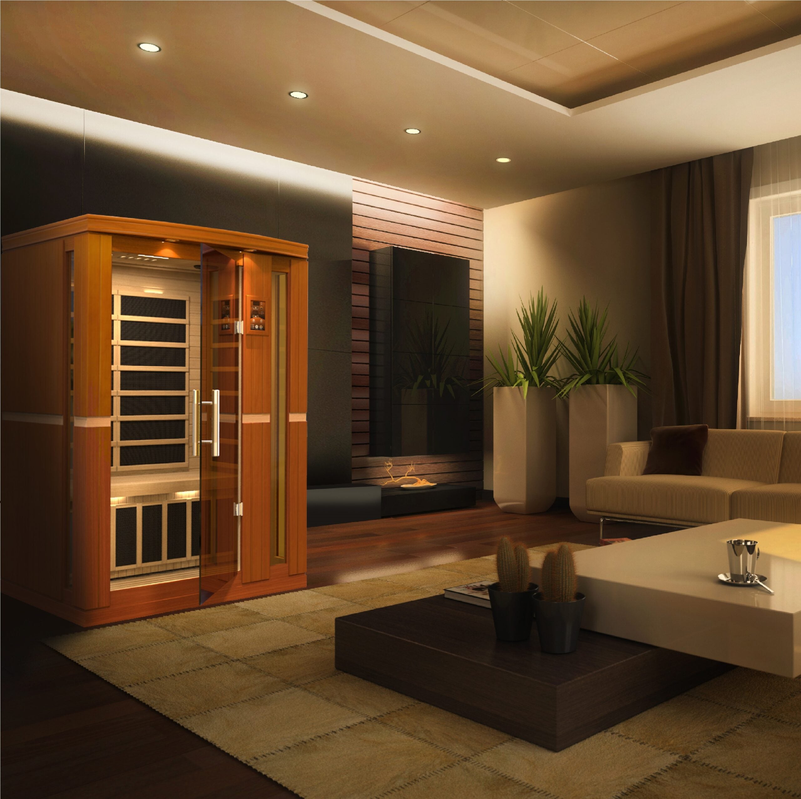 Dynamic Vittoria 2-Person Low EMF Far Infrared Sauna