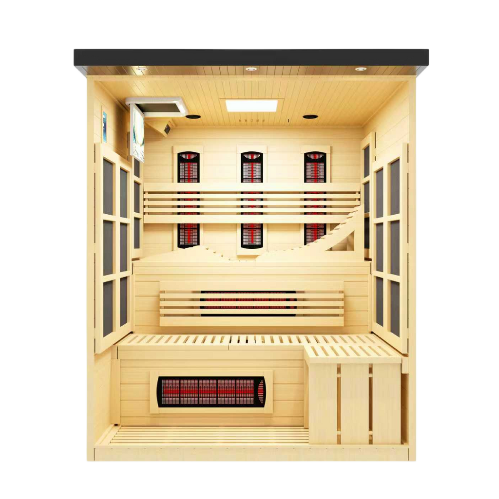 Golden Designs 6-Person Full Spectrum Infrared Sauna – Black Edition — view 4