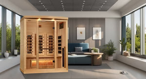 Golden Designs Supernova 3-Person Full Spectrum Infrared Sauna with Himalayan Salt Bar