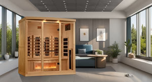 Golden Designs Orion 4-Person Full Spectrum Infrared Sauna with Himalayan Salt Bar