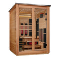 Golden Designs Loviisa 3-Person Hybrid Outdoor Sauna – Pacific Cedar — main view