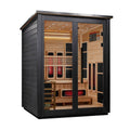 Golden Designs Loviisa 3-Person Hybrid Outdoor Sauna – Black — main view