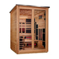 Golden Designs Kaskinen 6-Person Hybrid Outdoor Sauna – Pacific Cedar — main view