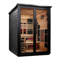Golden Designs Kaskinen 6-Person Hybrid Outdoor Sauna – Black — main view