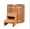 Dynamic Cold Therapy Cedar Barrel Cold Plunge – 304 Stainless Steel Interior (Tub Only)