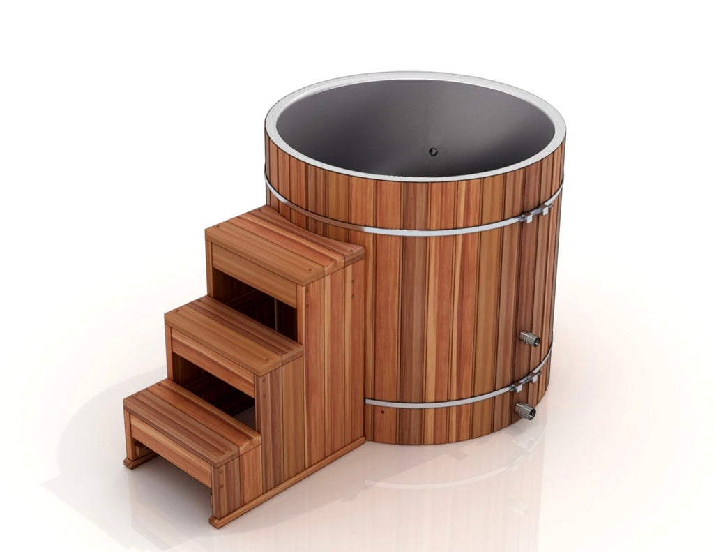 Dynamic Cold Therapy Cedar Barrel Cold Plunge – 316 Stainless Steel Interior (Tub Only)
