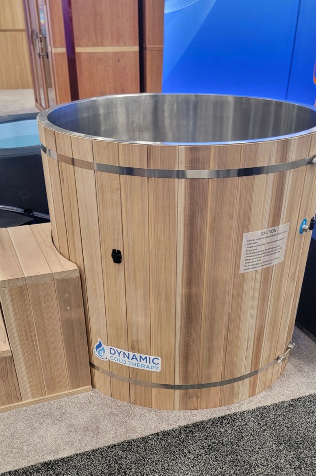 Dynamic Cold Therapy Cedar Barrel Cold Plunge – 316 Stainless Steel Interior (Tub Only)