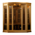 Maxxus Avignon 3-Person Corner Low EMF FAR Infrared Sauna – Canadian Red Cedar
