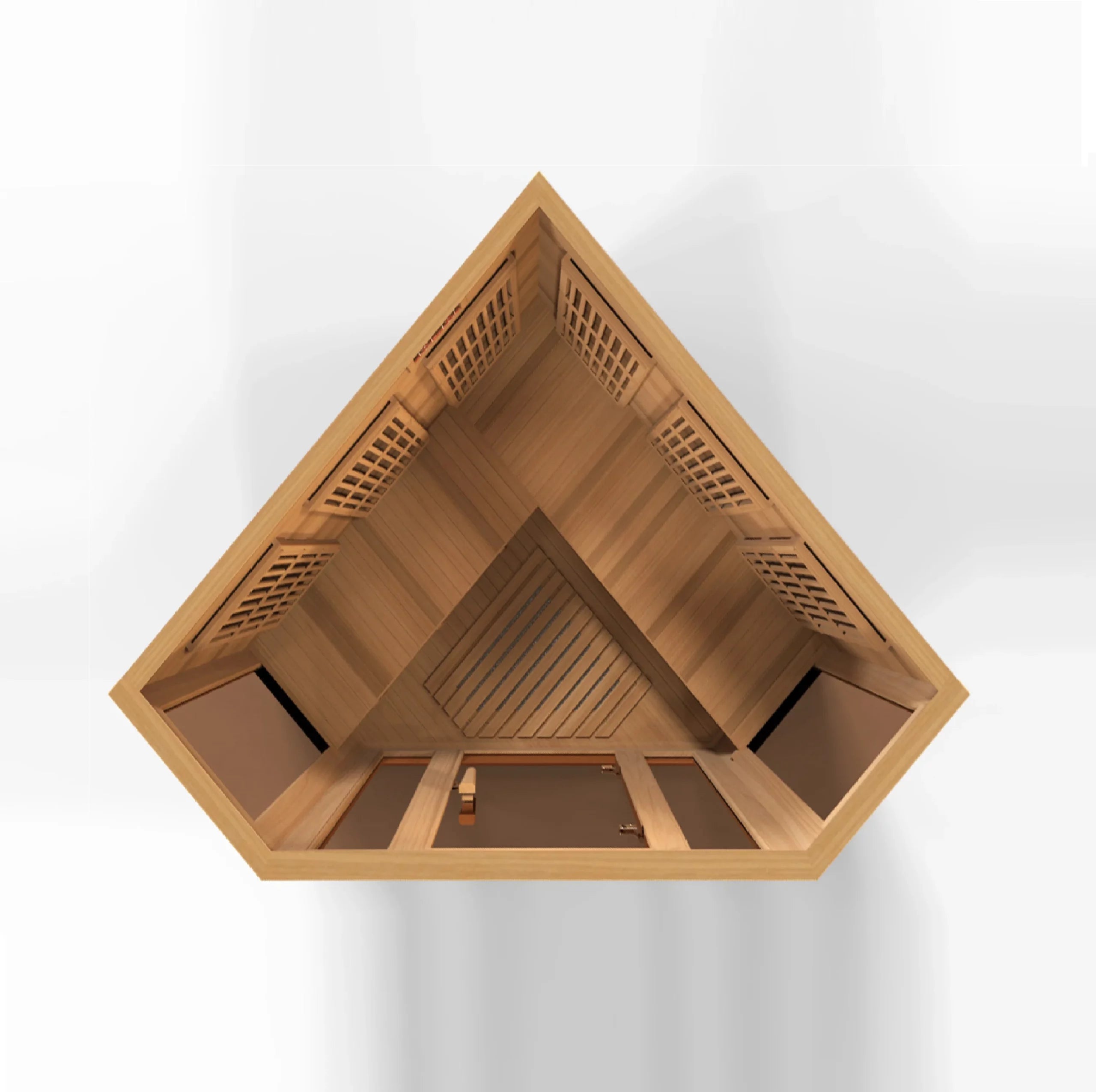 Maxxus Avignon 3-Person Corner Low EMF FAR Infrared Sauna – Canadian Red Cedar