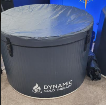 Dynamic Cold Therapy round cold plunge lifestyle view