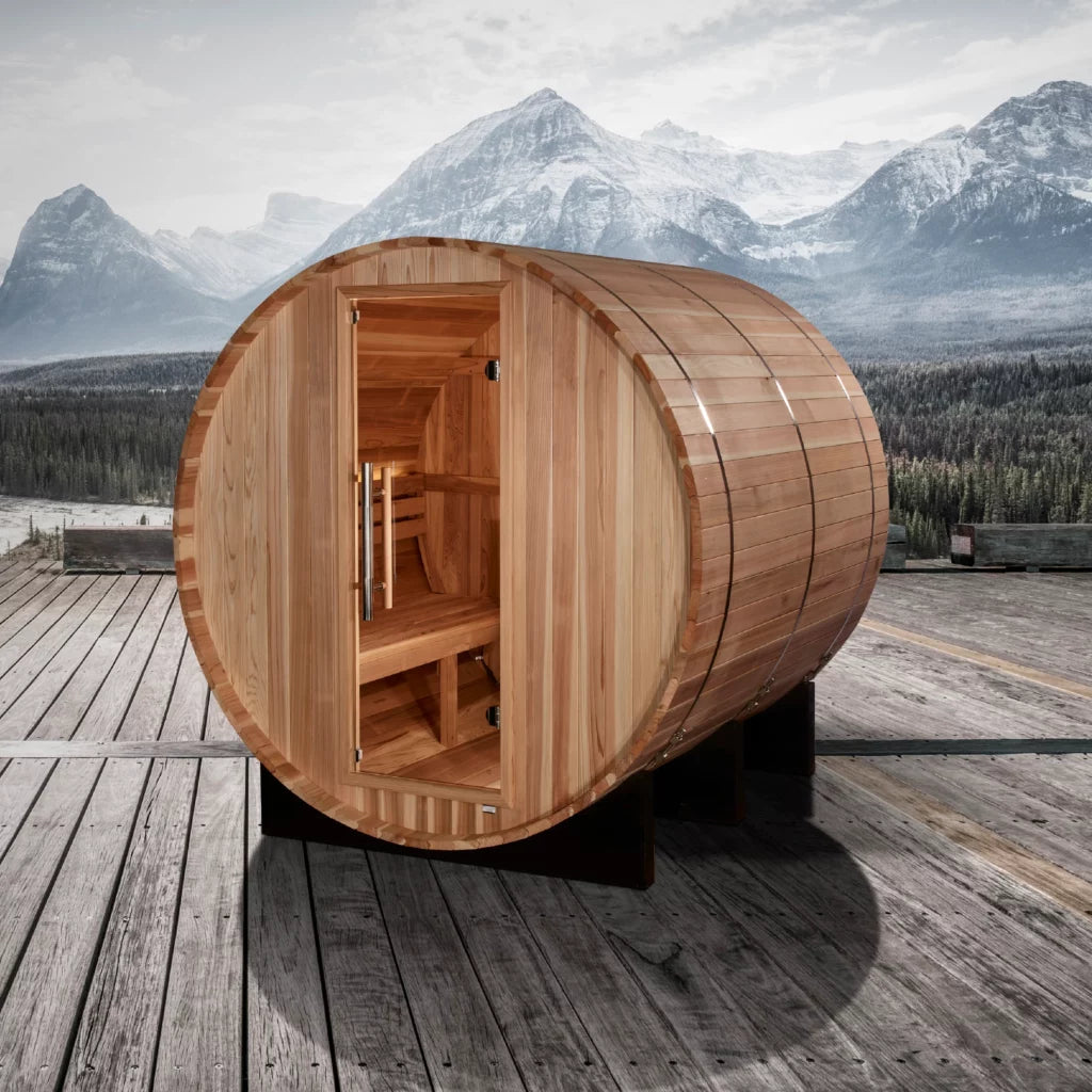 Golden Designs Arosa 4 Person Barrel Traditional Sauna