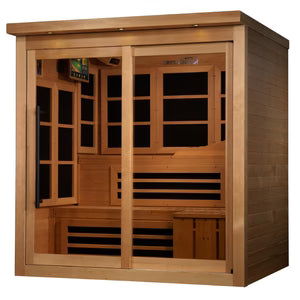 Golden Designs Asteroid 6 Person Near Zero EMF Far Infrared Sauna