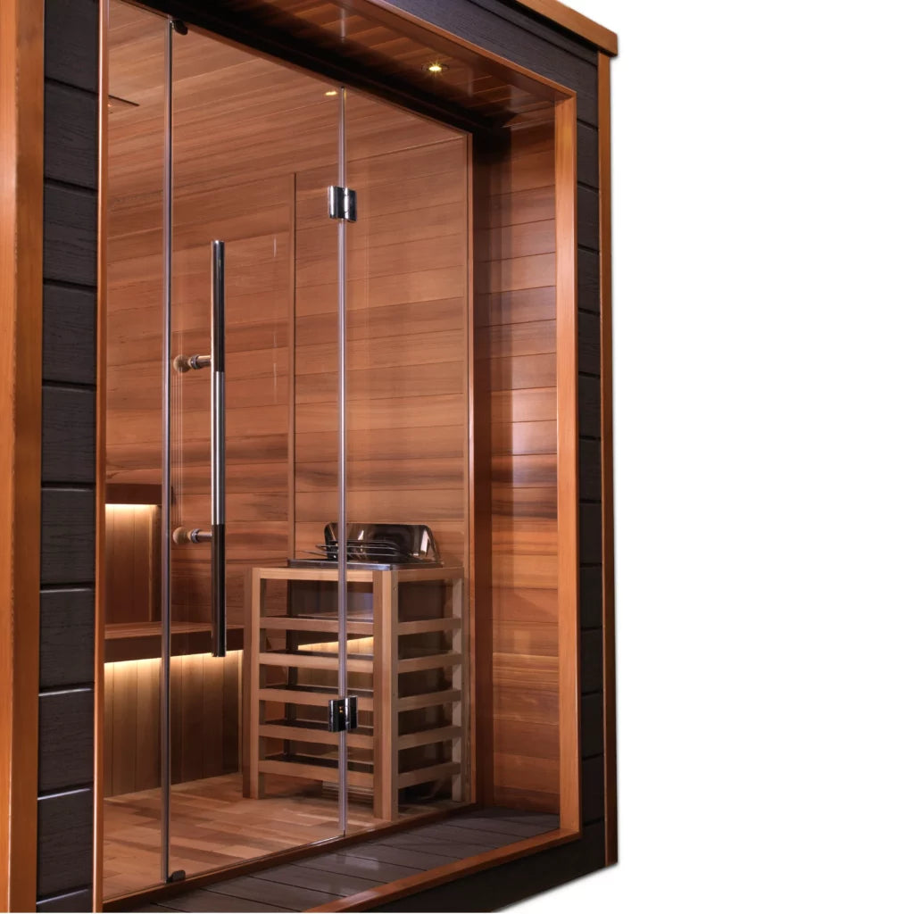 Golden Designs Bergen 6 Person Outdoor Indoor Traditional Sauna