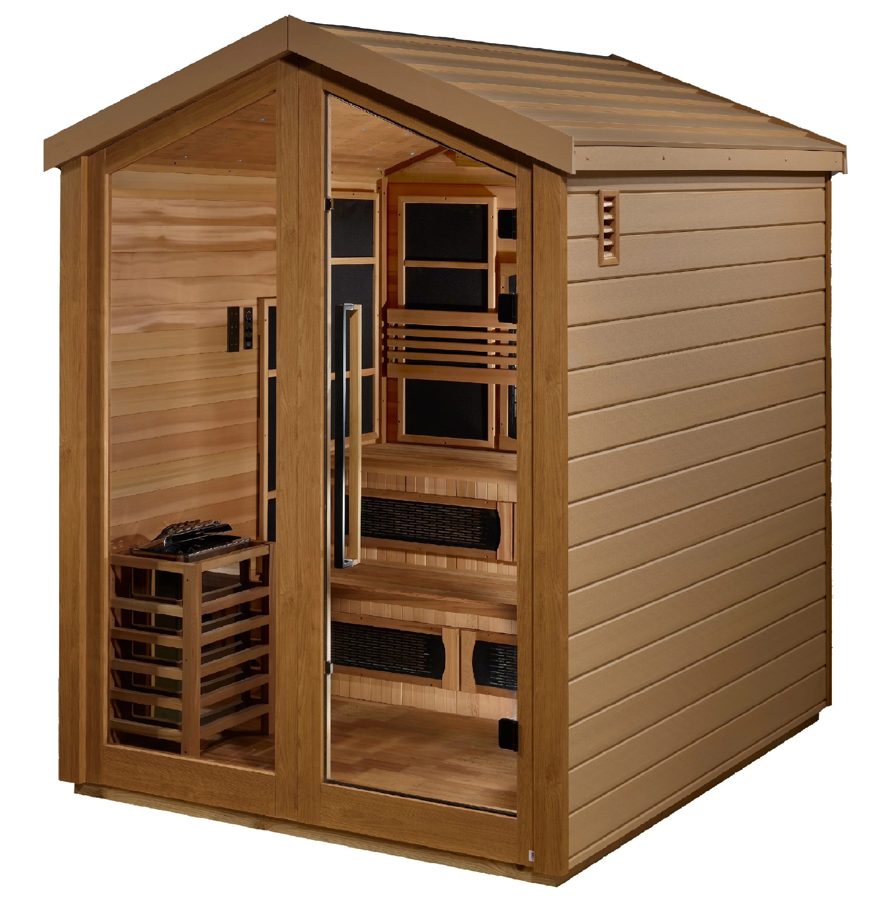 Kaskinen Canadian red cedar sauna interior