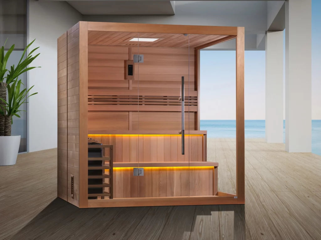 Golden Designs Kuusamo sauna lifestyle view