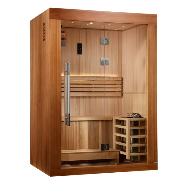Golden Designs Sundsvall 2-Person Traditional Cedar Sauna