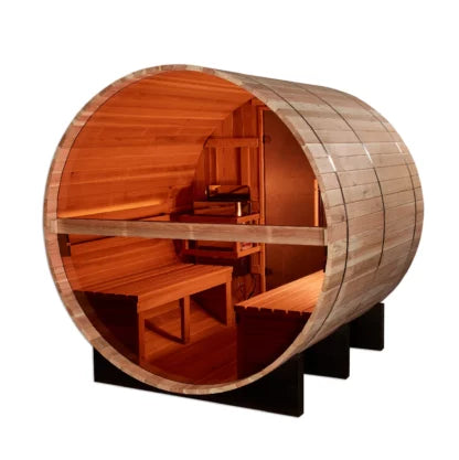 Zurich sauna bronze privacy rear wall