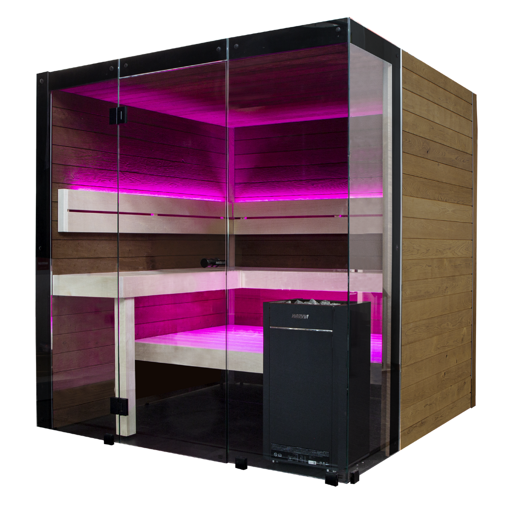 Harvia Block - Rustic Adler, 2-6 Person, Indoor Sauna - view 1