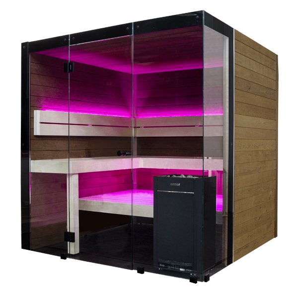 Harvia Block - Rustic Adler, 2-6 Person, Indoor Sauna
