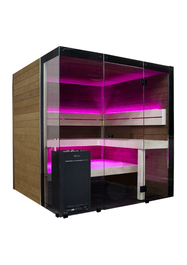 Harvia Block - Rustic Adler, 2-6 Person, Indoor Sauna - view 2