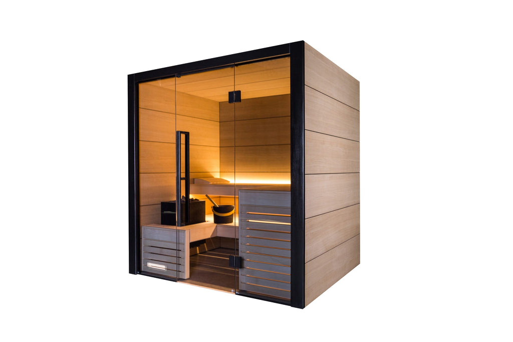 Harvia Fuji - Onyx Trim/Oak Hardwood, 2-5 Person, Indoor Sauna - view 1