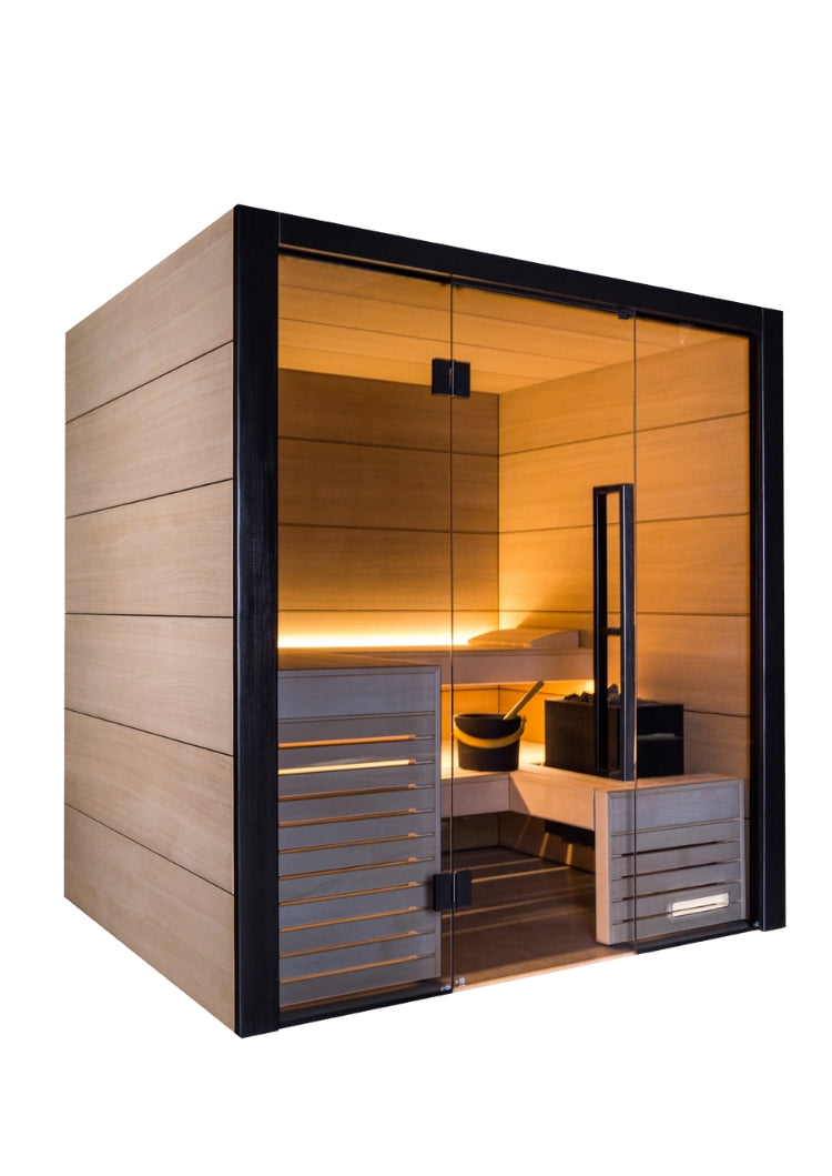 Harvia Fuji - Onyx Trim/Oak Hardwood, 2-5 Person, Indoor Sauna - view 2