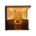 Harvia Lindea View - Thermo-Lime Wood, 4-6 Person, Indoor Sauna - view 1