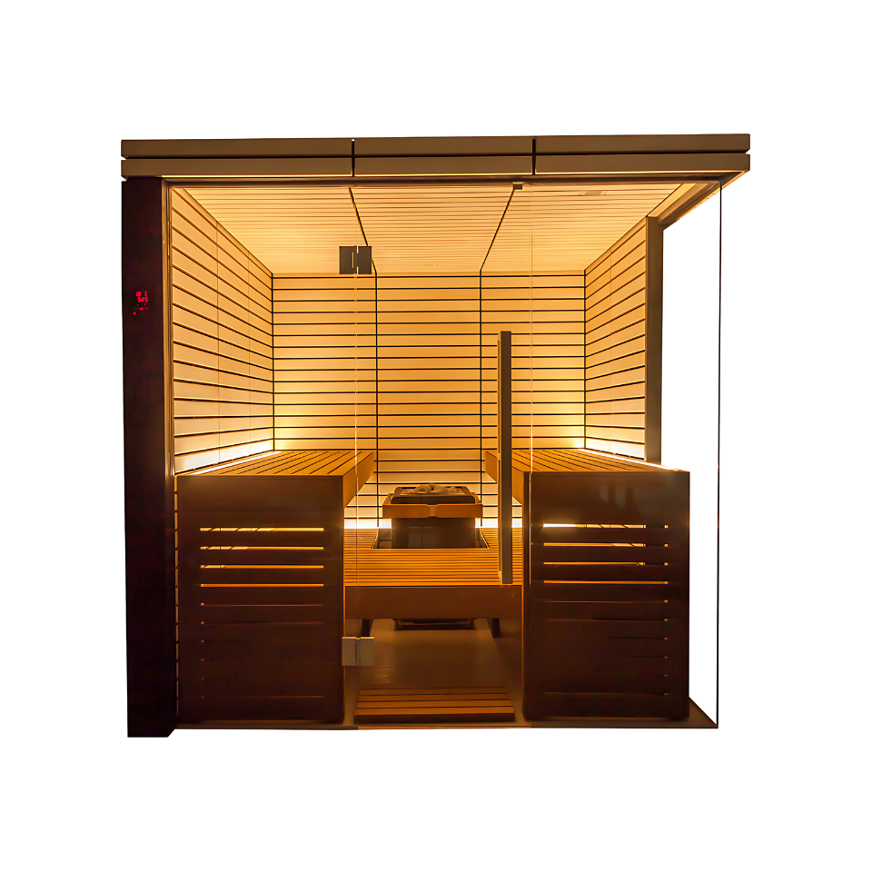 Harvia Lindea View - Thermo-Lime Wood, 4-6 Person, Indoor Sauna - view 1
