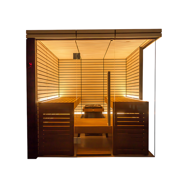 Harvia Lindea View - Thermo-Lime Wood, 4-6 Person, Indoor Sauna