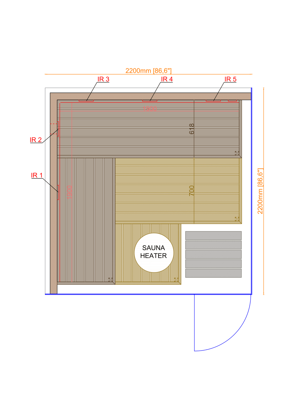 Thermasol Lumaria sauna - additional view 3