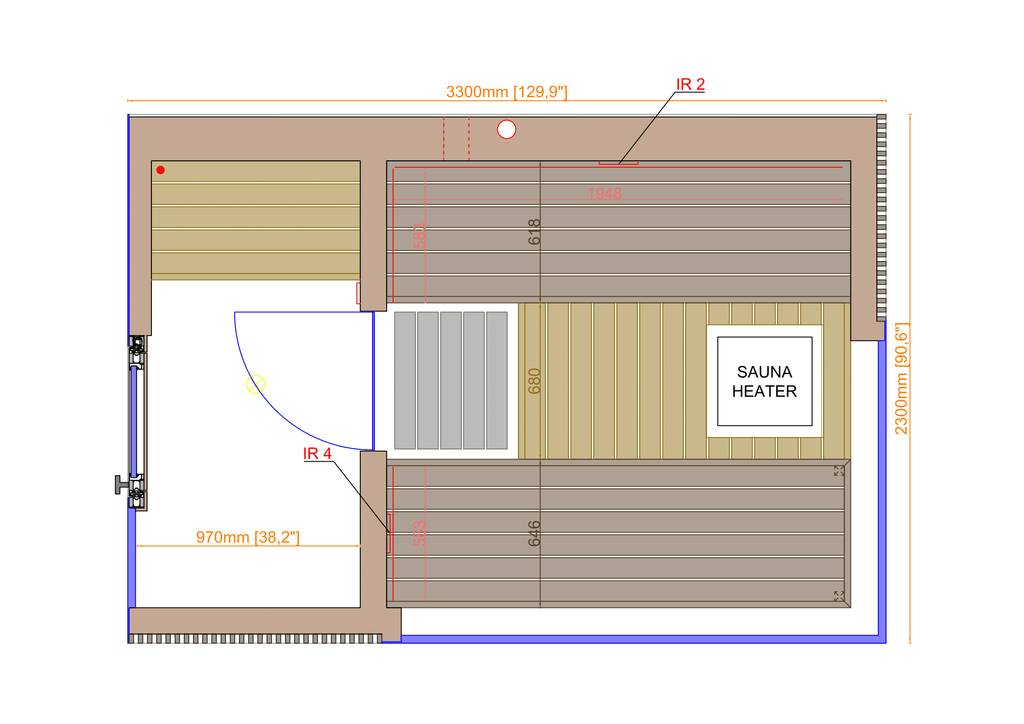 Thermasol Ombra sauna - additional view 9