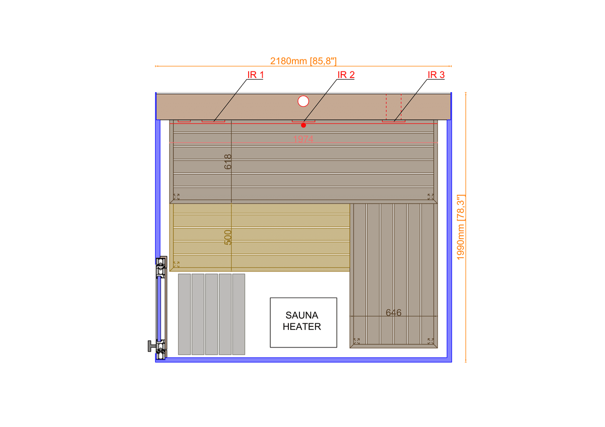 Thermasol Vue sauna - additional view 14
