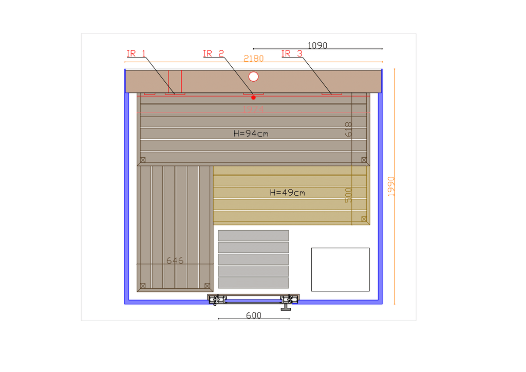 Thermasol Vue sauna - additional view 10