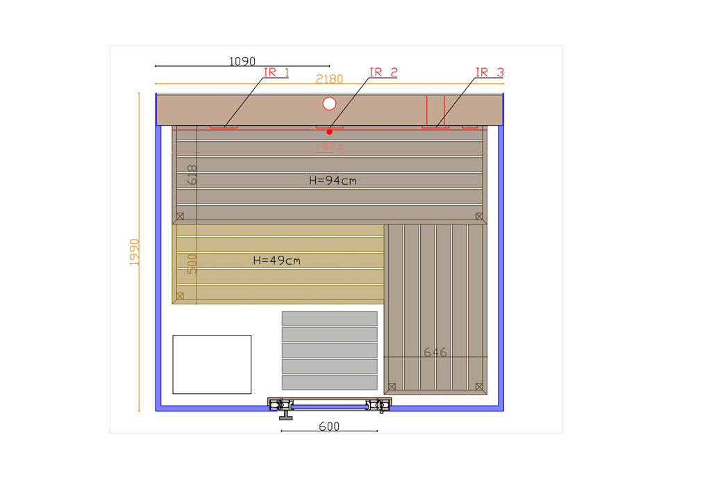 Thermasol Vue sauna - additional view 11