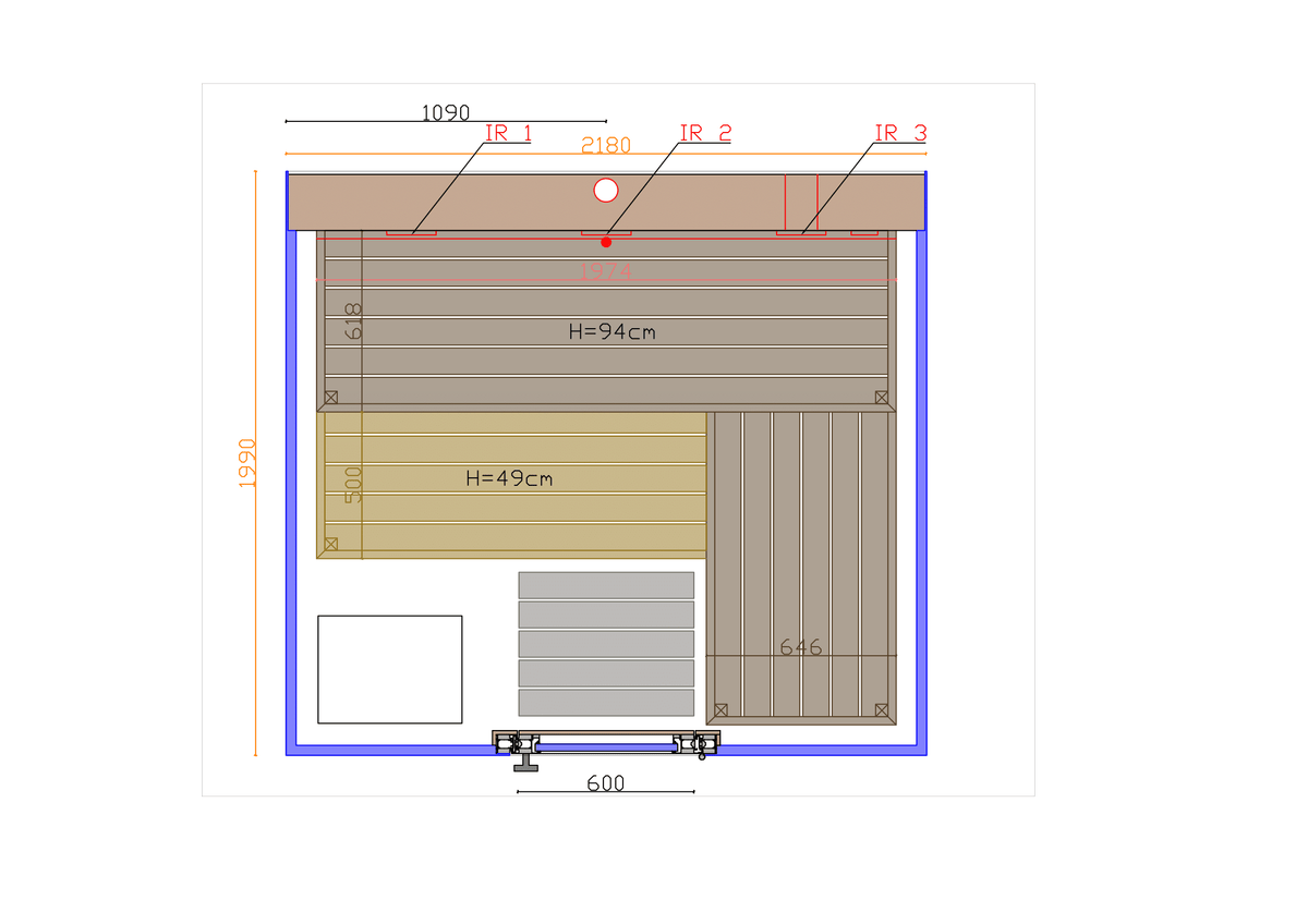 Thermasol Vue sauna - additional view 11