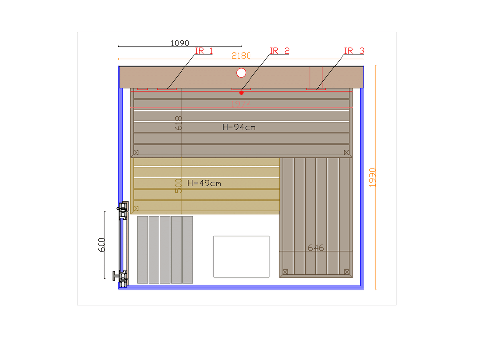 Thermasol Vue sauna - additional view 12