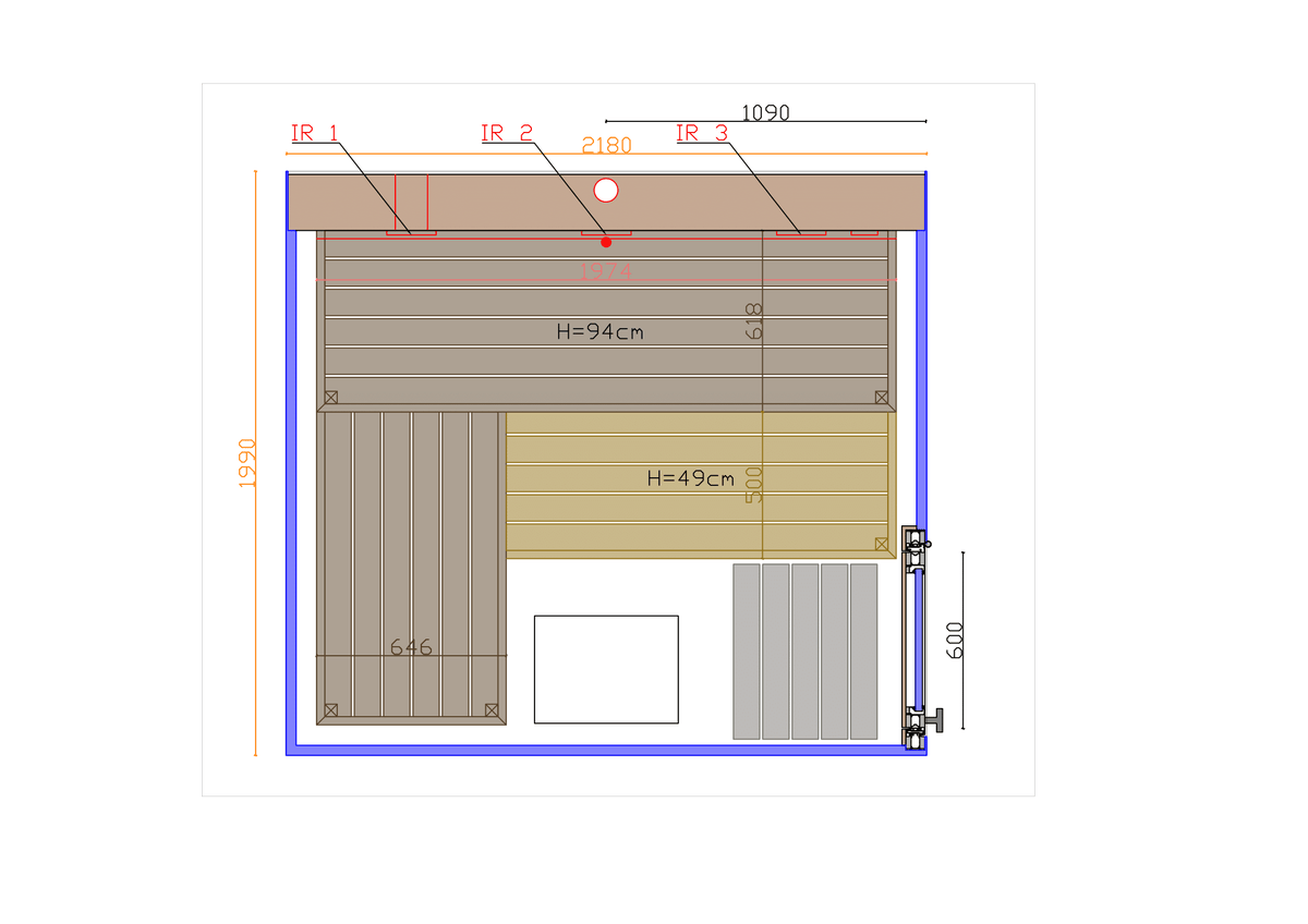 Thermasol Vue sauna - additional view 13